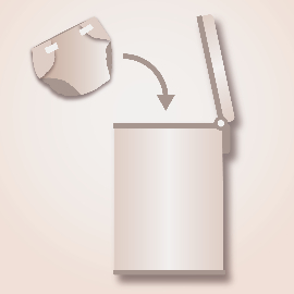 Automatic nappy bin